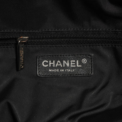 Chanel Coated Canvas Large Paris Biarritz Tote Black 6 of 8