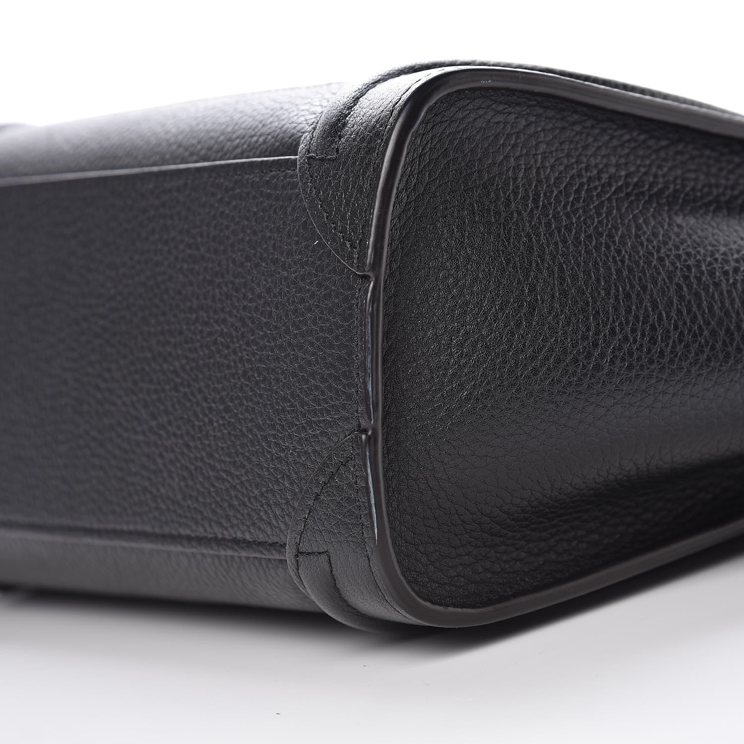 Celine Drummed Calfskin Nano Luggage Black 8 of 9