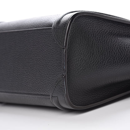 Celine Drummed Calfskin Nano Luggage Black 8 of 9