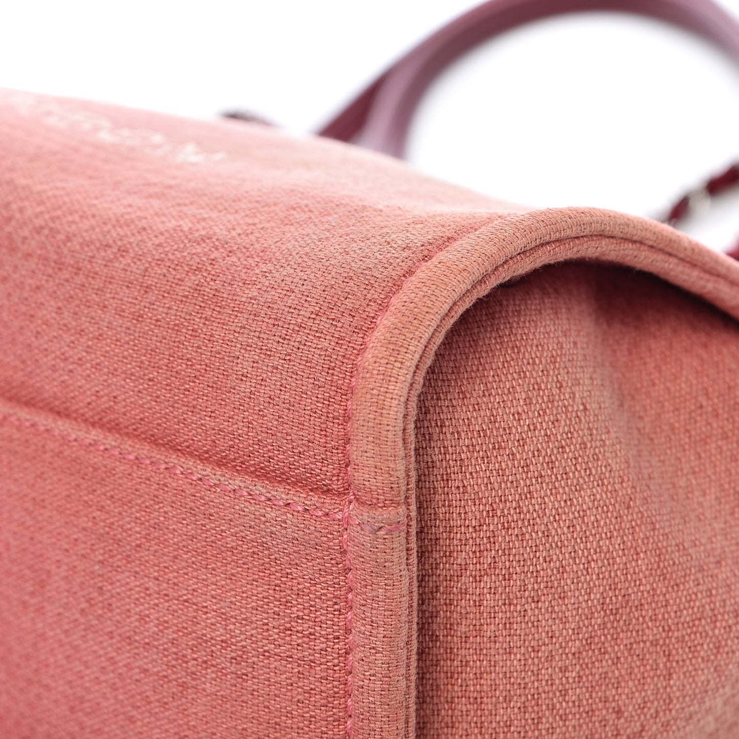 Canvas Small Deauville Tote Red