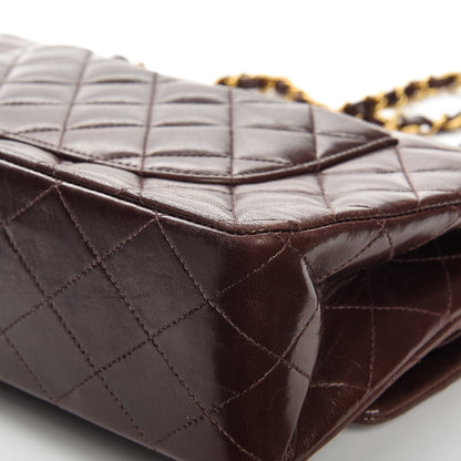 Chanel Lambskin Quilted Medium Double Flap Brown 16 of 19
