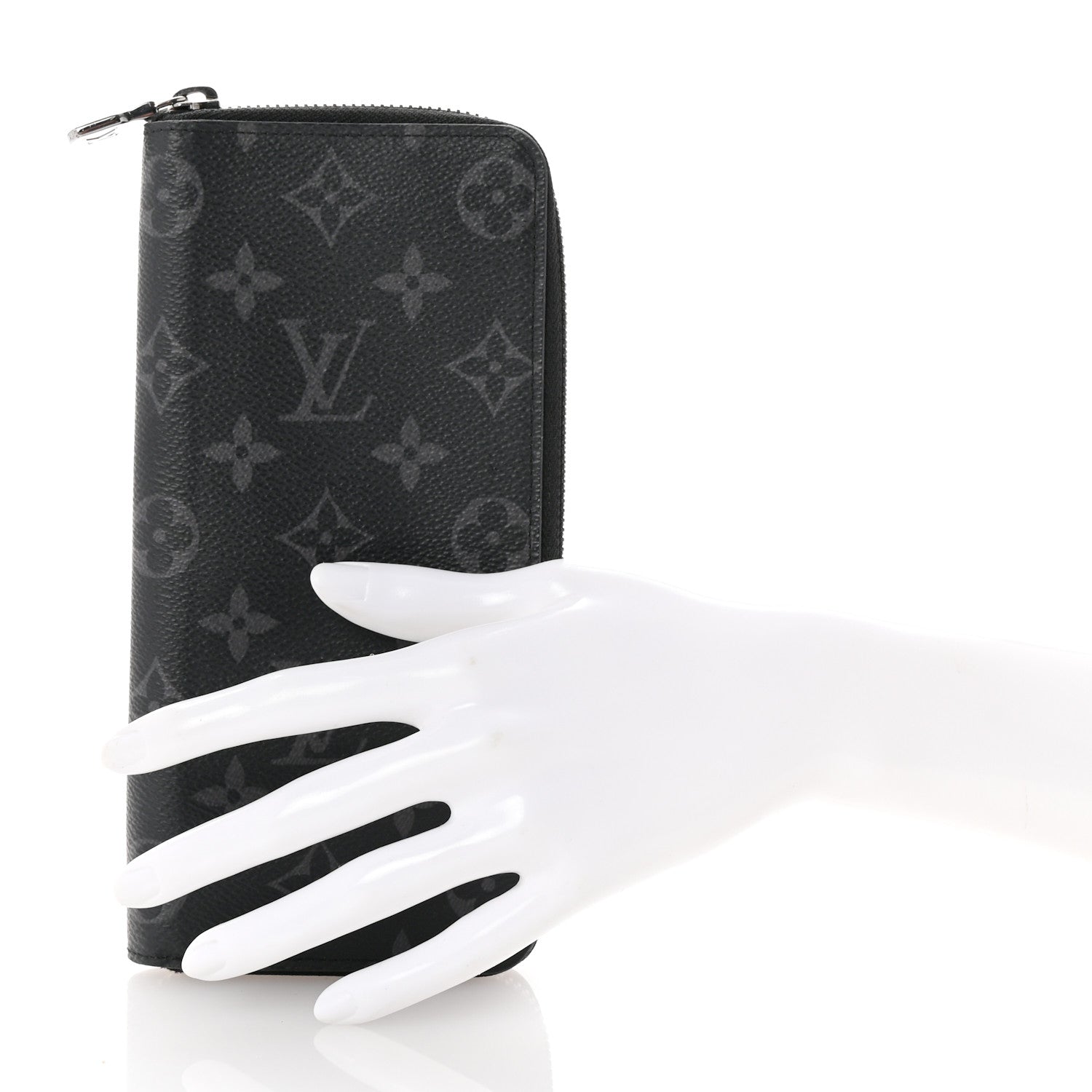 Louis Vuitton Monogram Eclipse Vertical Zippy Wallet 2 of 6