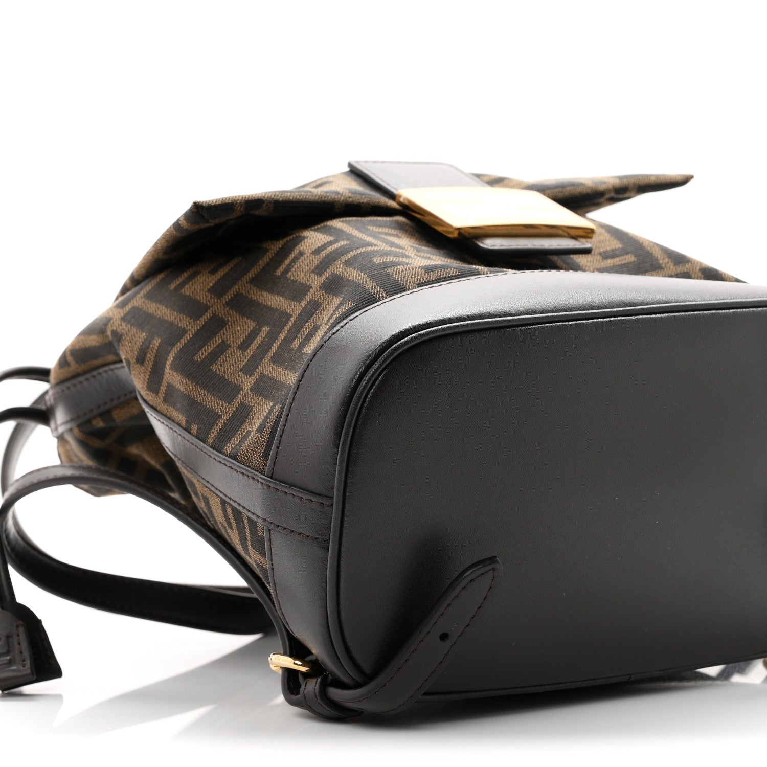 Fendi Vitello Grace Jacquard FF Backpack Brown 9 of 10