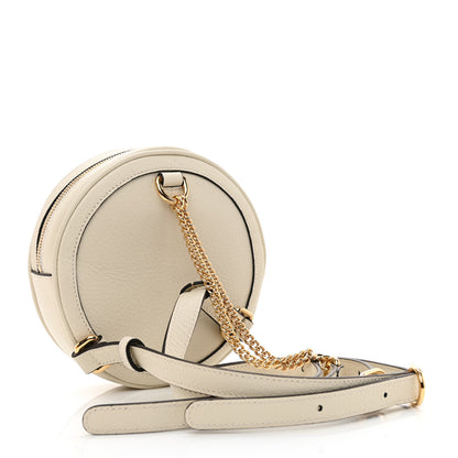 Gucci Textured Calfskin Web Mini Ophidia Round Backpack Mystic White 3 of 8