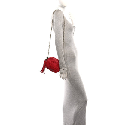 Gucci Pebbled Calfskin Mini Soho Chain Bag Tabasco Red 2 of 10