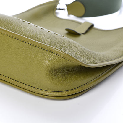 Hermes Taurillon Clemence Evelyne II GM Vert Chartreuse 10 of 10