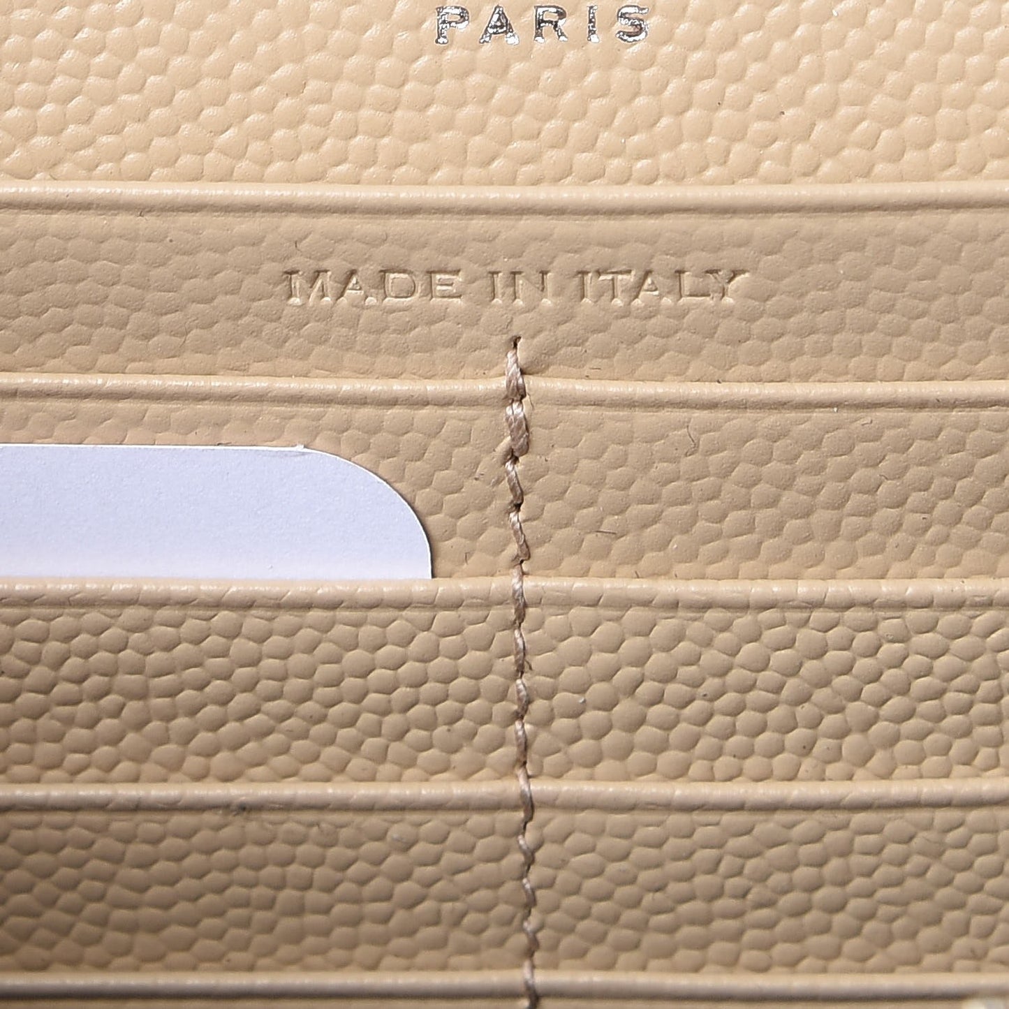 Grain De Poudre Matelasse Chevron Monogram Chain Wallet Nude Powder