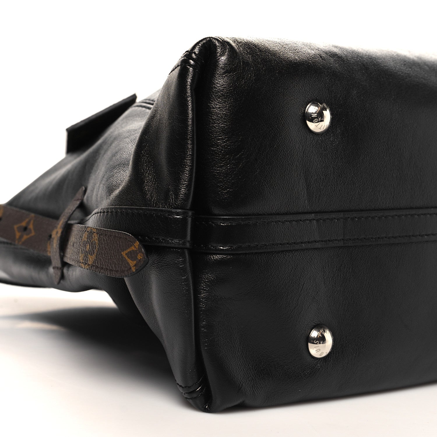 Louis Vuitton Lambskin CarryAll Vibe MM Black 9 of 10