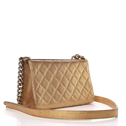 Chanel Metallic Goatskin Quilted Rita Flap Gold 3 of 14