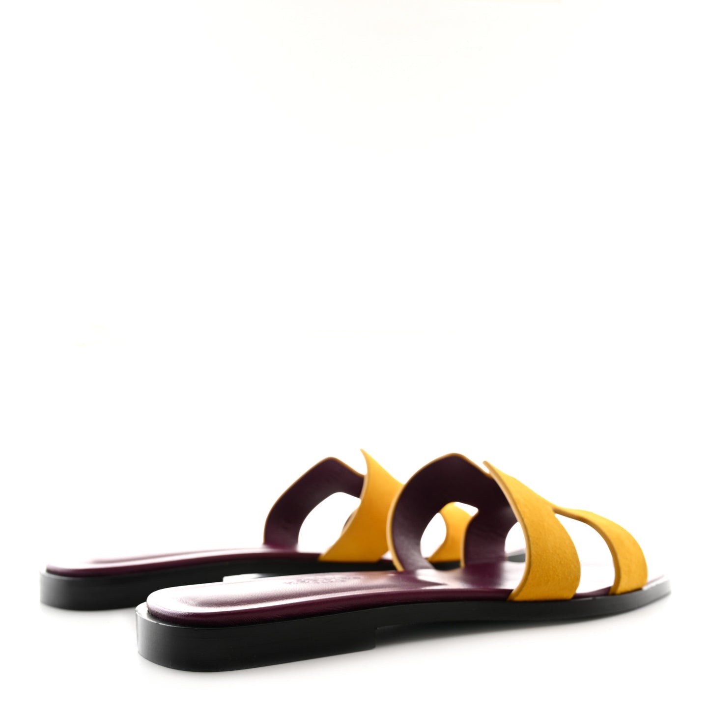 Suede Goatskin Oran Sandals 36.5 Jaune Topaze