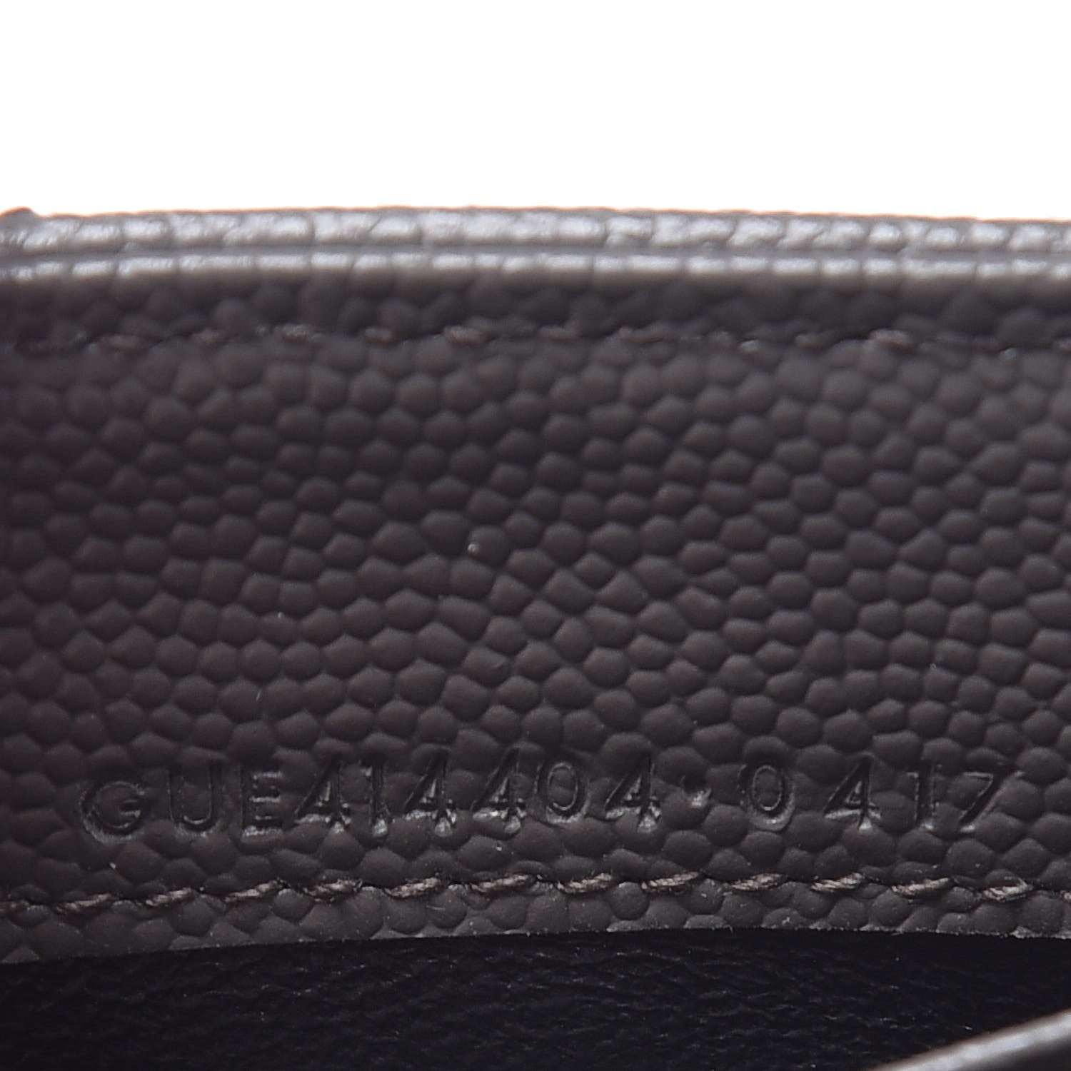 Saint Laurent Grain De Poudre Matelasse Chevron Small Monogram Envelope Wallet Earth 7 of 8