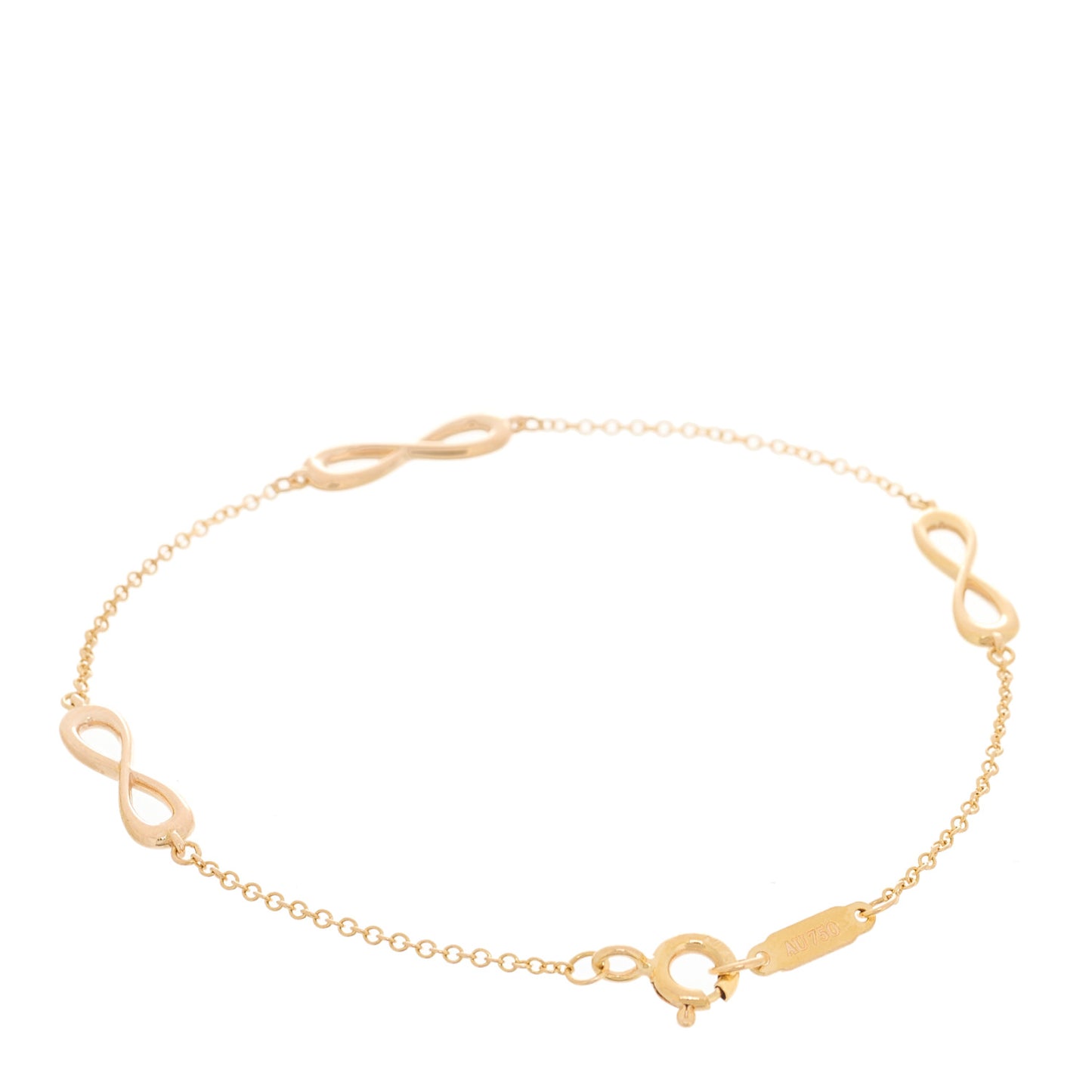 18K Rose Gold Infinity Endless Bracelet