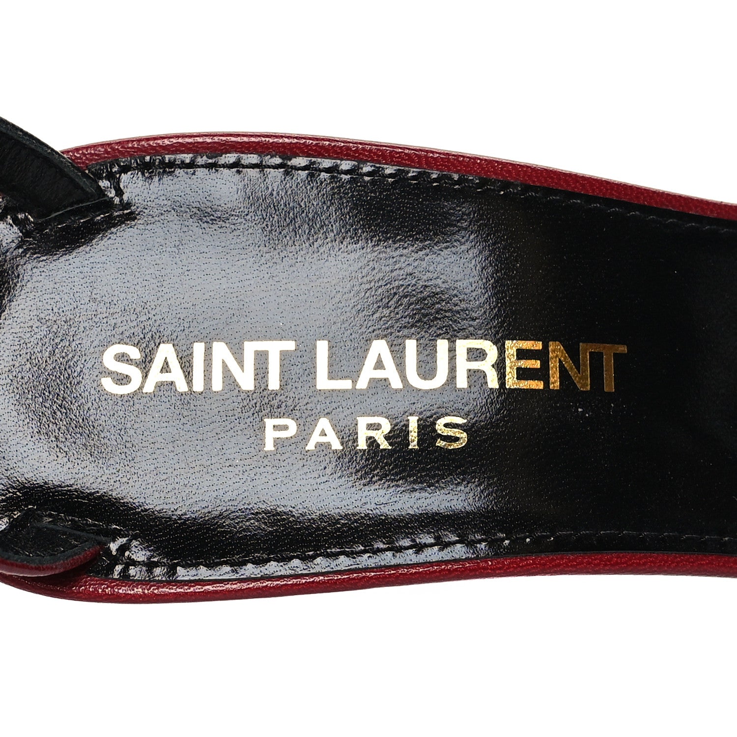 Saint Laurent Calfskin Kristen 95 Sandal Heels 36 Red 7 of 7