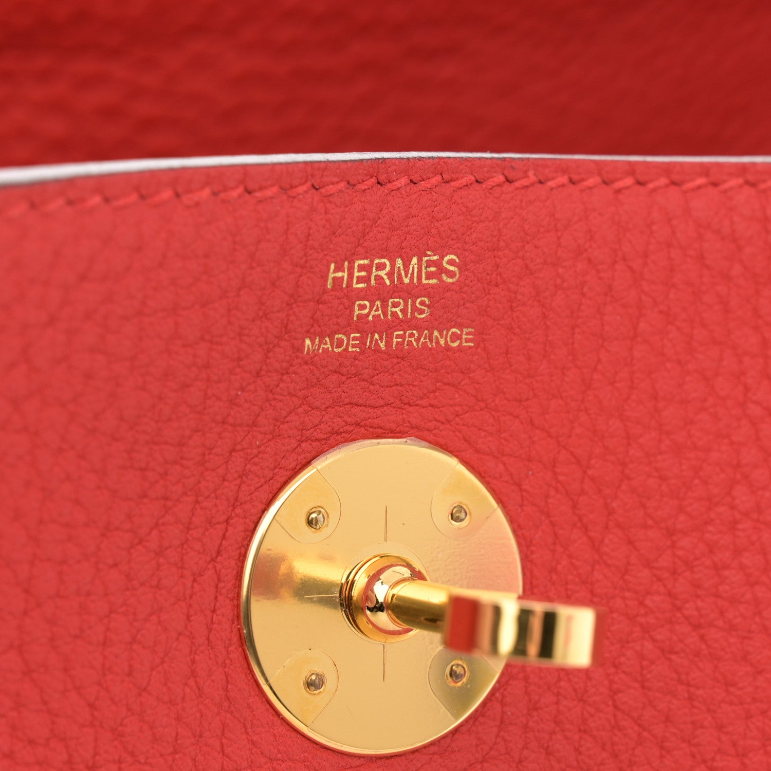 Hermes Taurillon Clemence Lindy 26 Rouge De Coeur 6 of 12