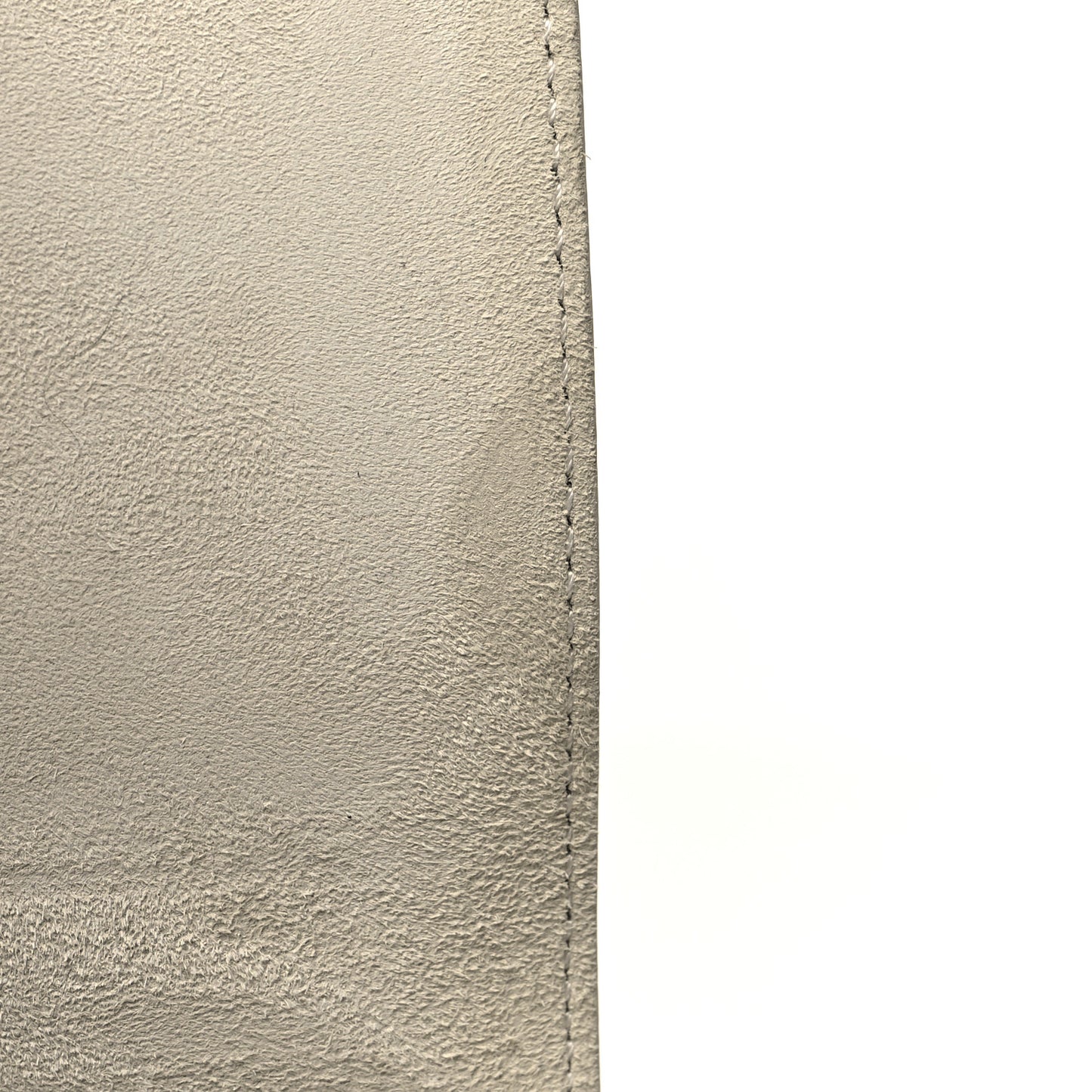 Ultra Matte Calfskin Studded Diorama Wallet on Chain Pouch Off White