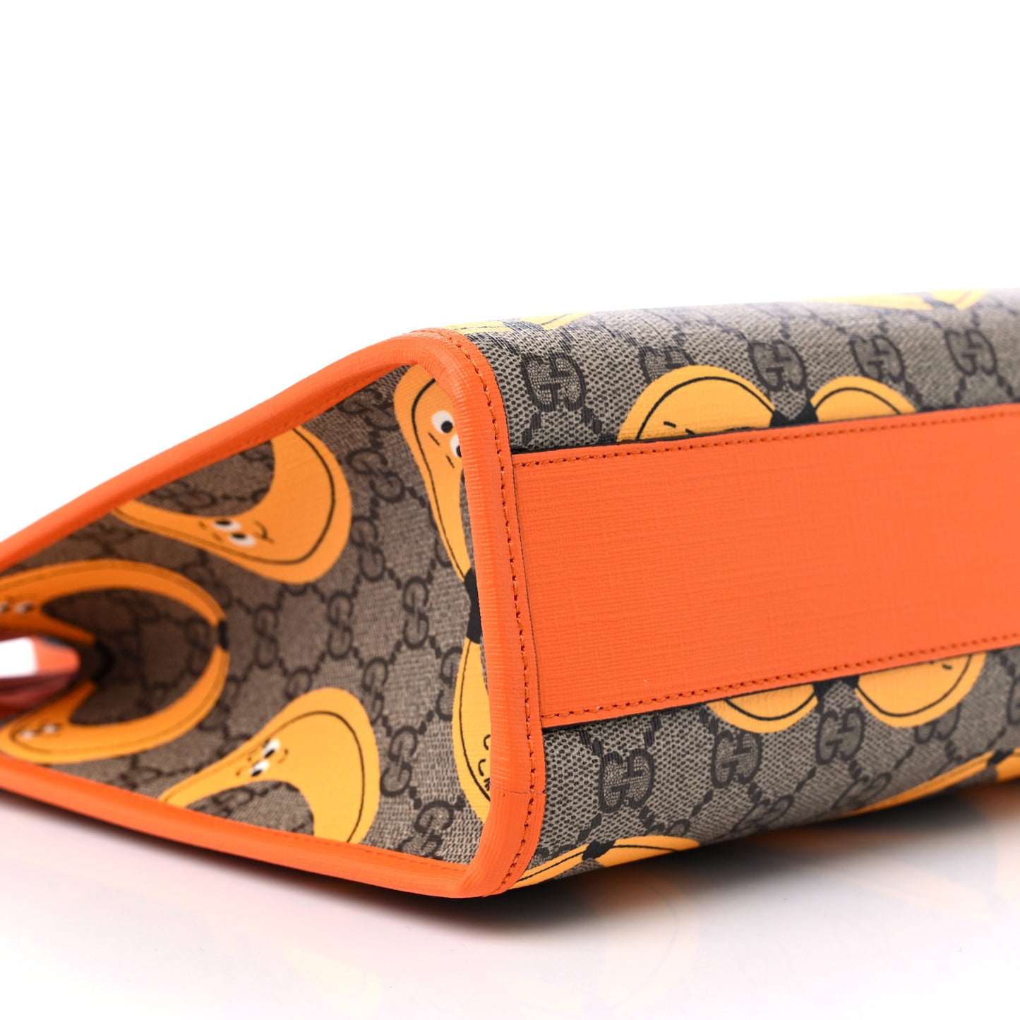 GG Supreme Monogram Banana Childrens Tote Beige Ebony Multicolor Carrot Orange