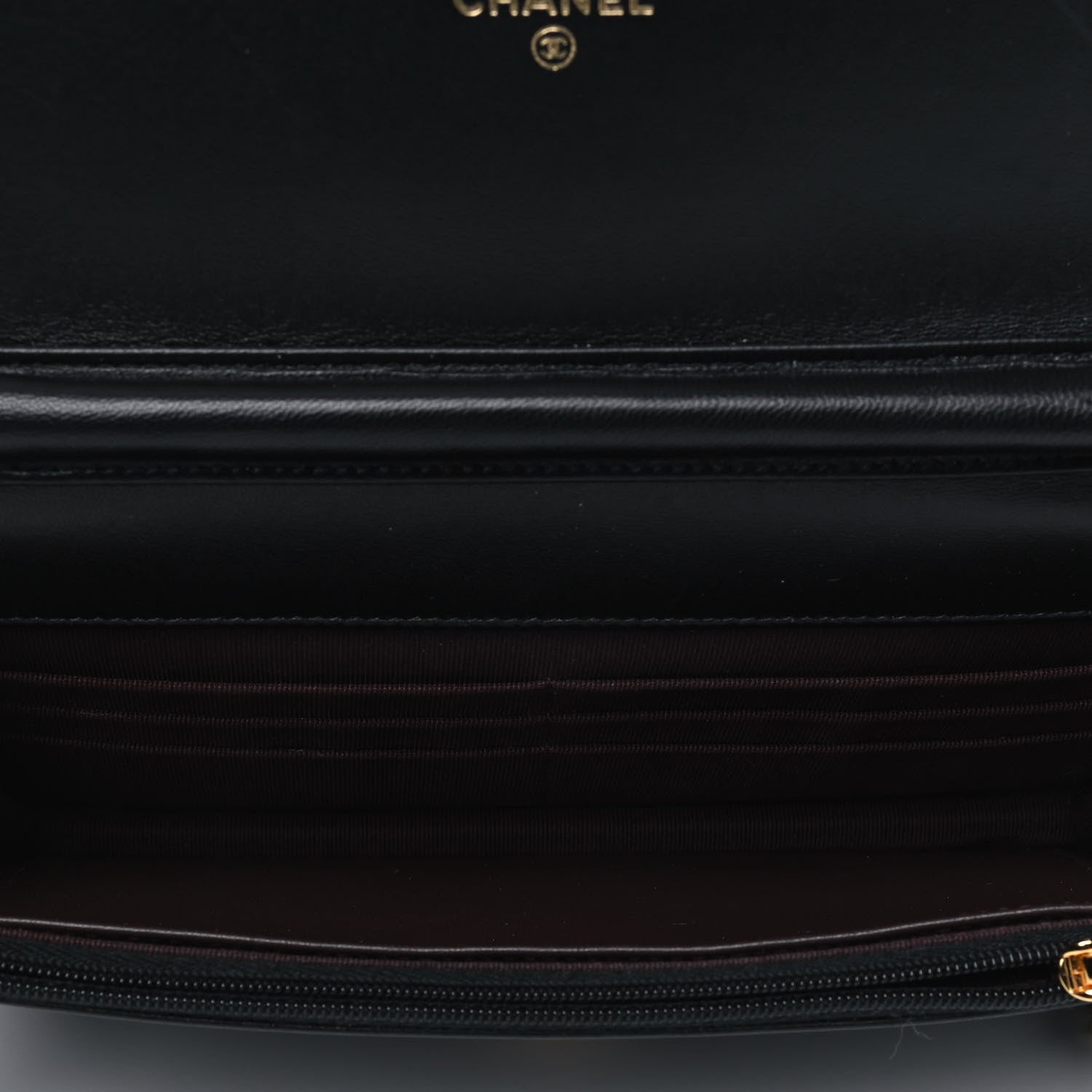 Chanel Lambskin Quilted Wallet On Chain WOC Black 4 of 4