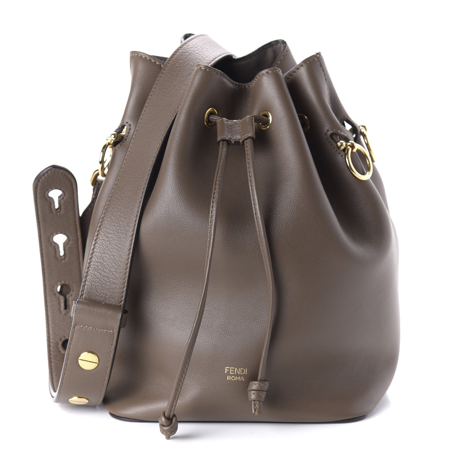 Vitello Grace Matte F is Fendi Grande Mon Tresor Bucket Bag Tortora