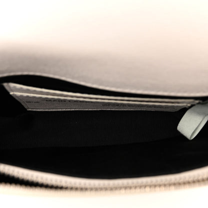 Off-White Calfskin Diag Flap Bag White Black 5 of 13