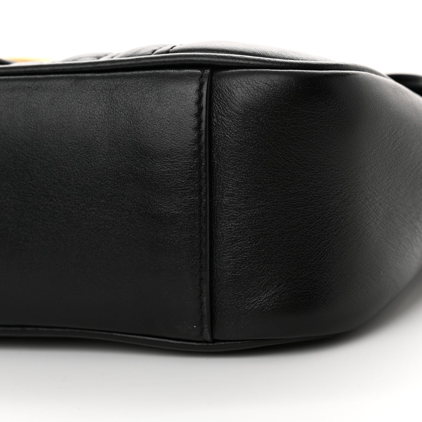 Calfskin Matelasse Small GG Marmont Shoulder Bag Black