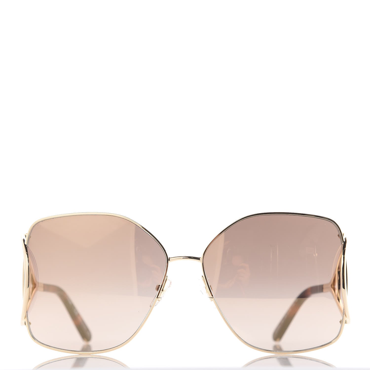 Chloe Jackson Oversized Square Sunglasses CE135S Gold 3 of 6