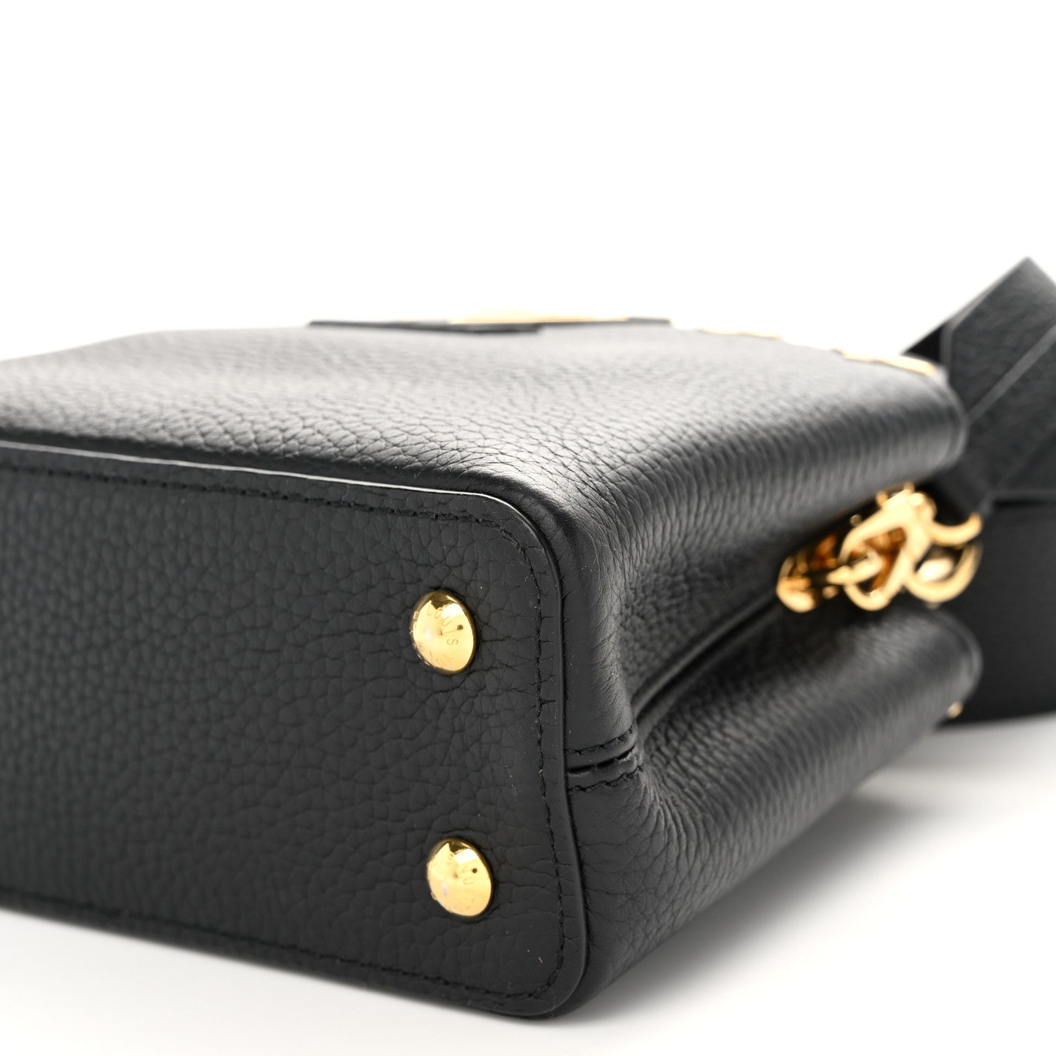 Louis Vuitton Taurillon Embellished Flower Crown Capucines Mini Black 9 of 9