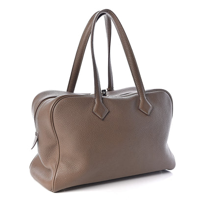 Hermes Taurillon Clemence Victoria II 35 Etoupe 3 of 12
