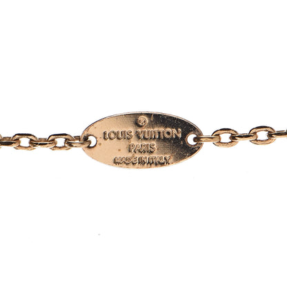 Louis Vuitton Crystal Trunkies Pendant Necklace Gold 6 of 7