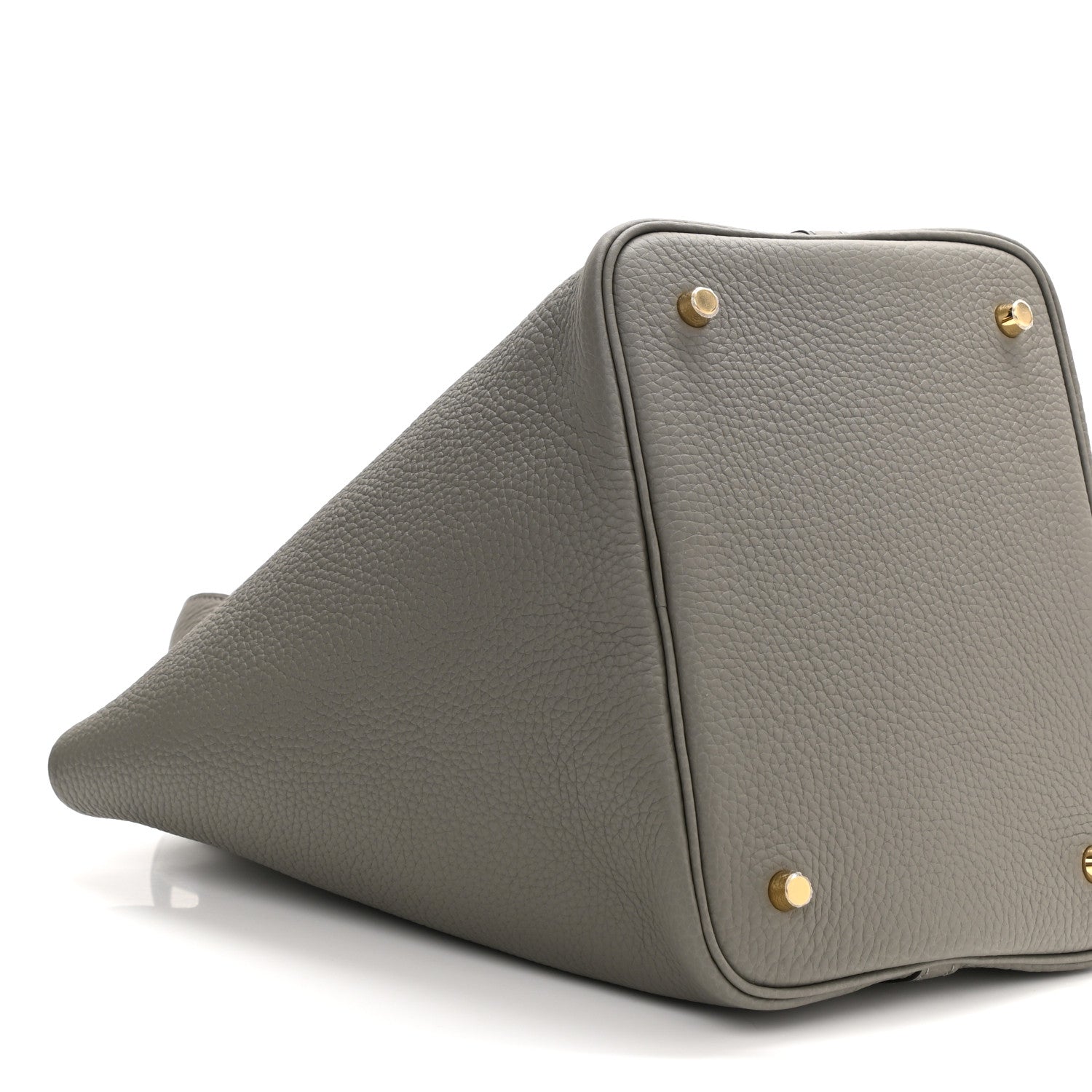 Hermes Taurillon Clemence Picotin Lock 22 MM Gris Meyer 9 of 10