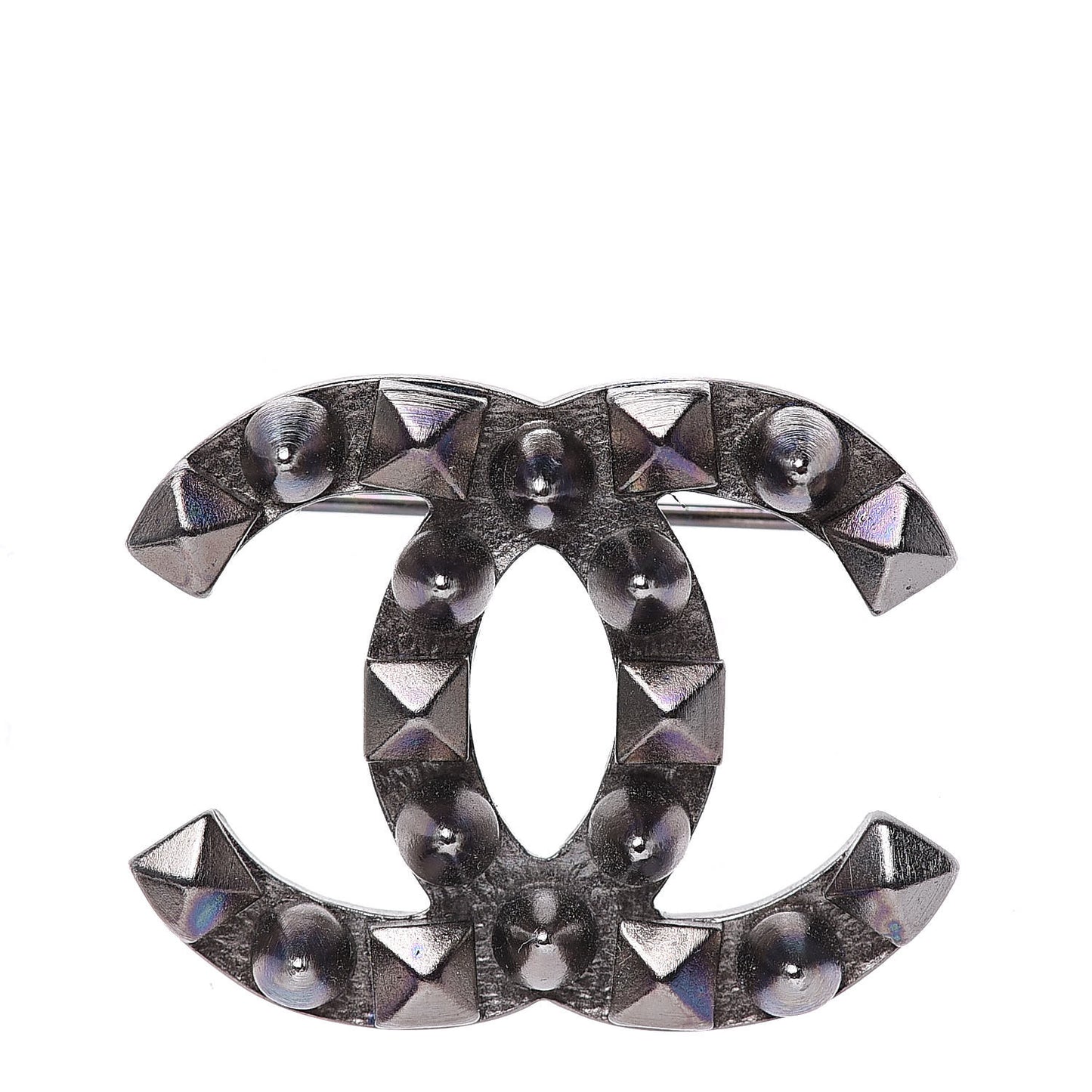 Ruthenium CC Spike Brooch