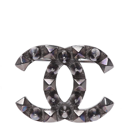 Chanel Ruthenium CC Spike Brooch 1 of 5