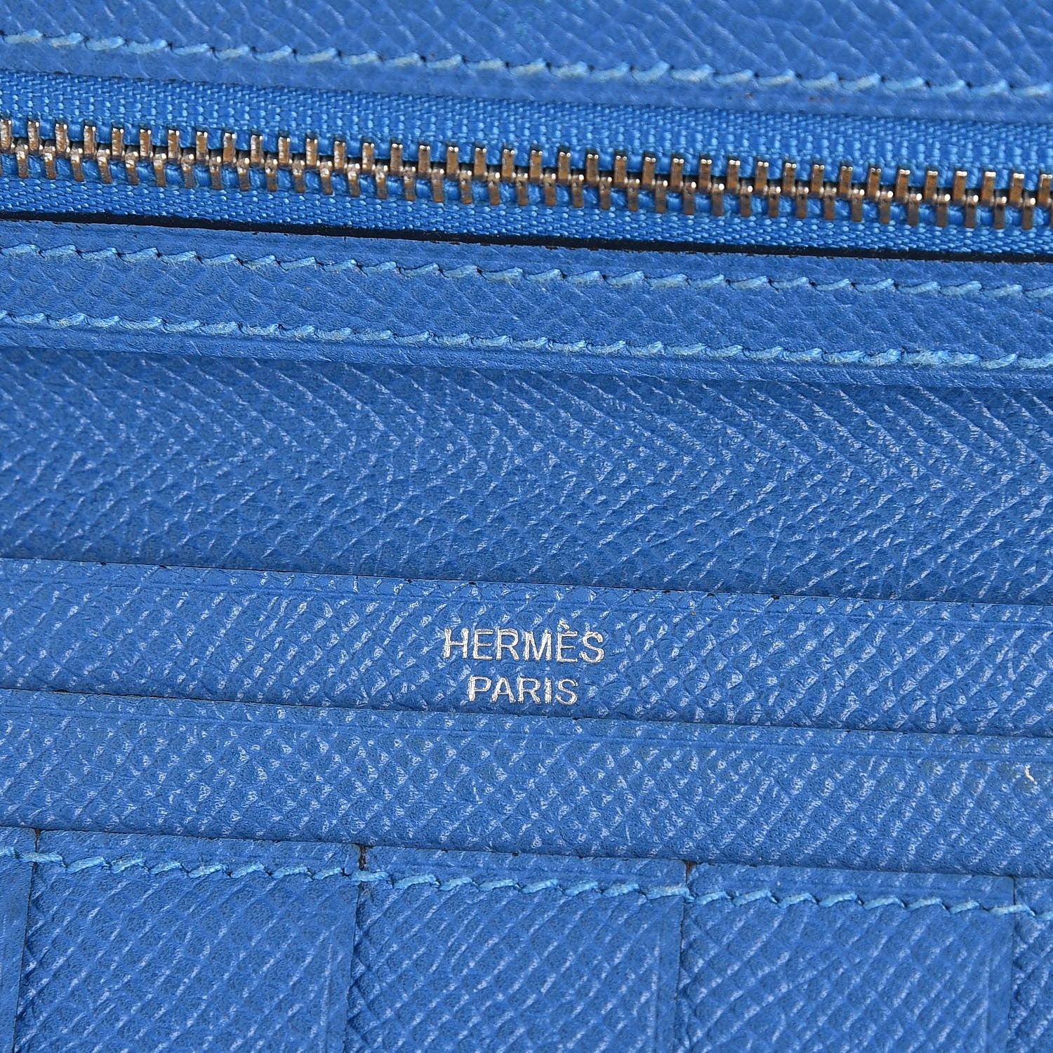 Hermes Epsom Bi Color Bearn Wallet Bleu Sapphire Izmir 6 of 13