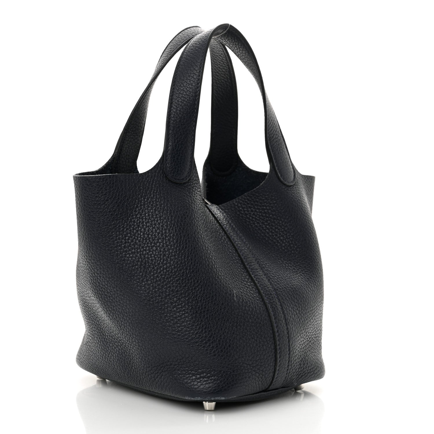 Hermes Taurillon Clemence Picotin Lock 18 PM Bleu Saphir 3 of 14