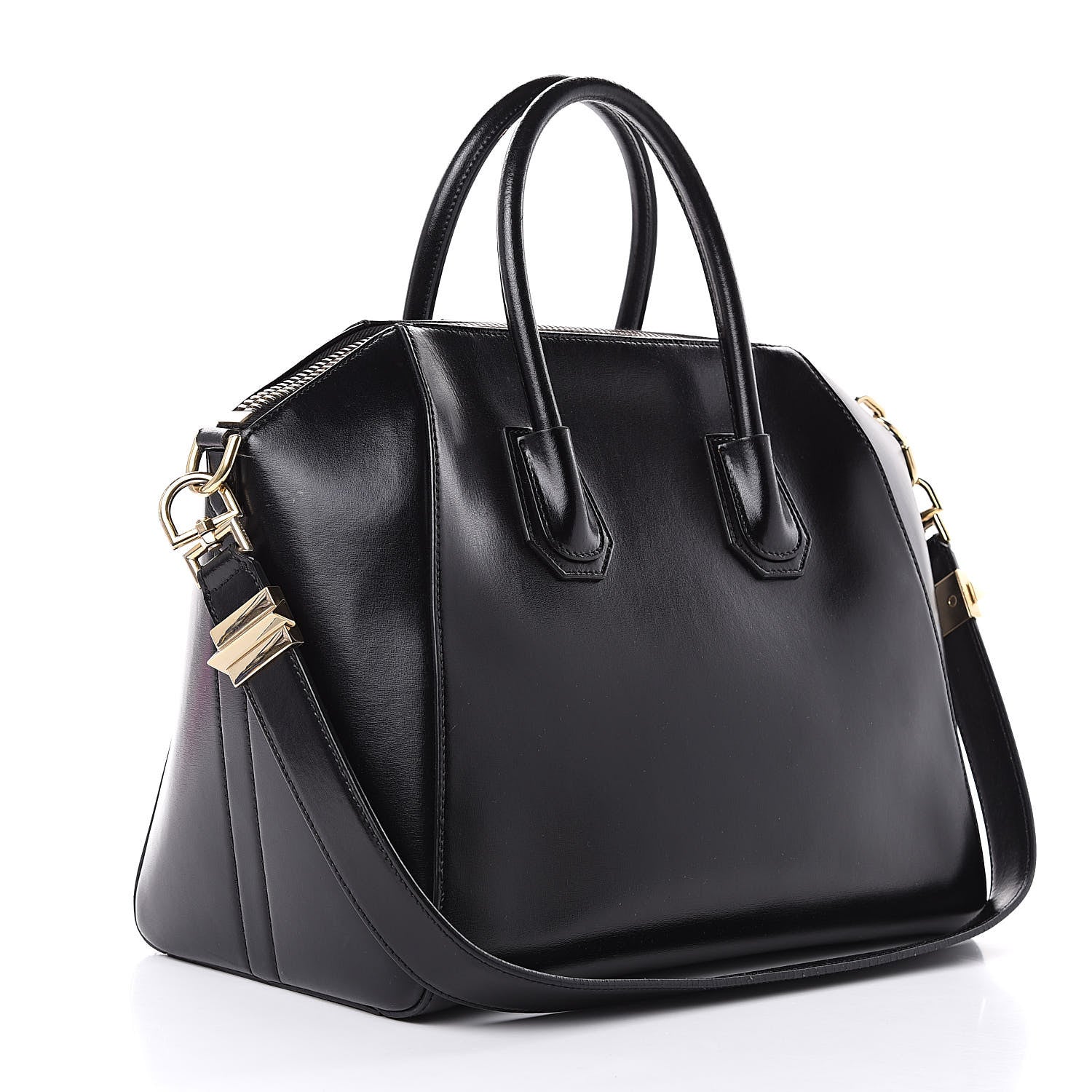 Givenchy Shiny Lord Calfskin Medium Antigona Black 3 of 17