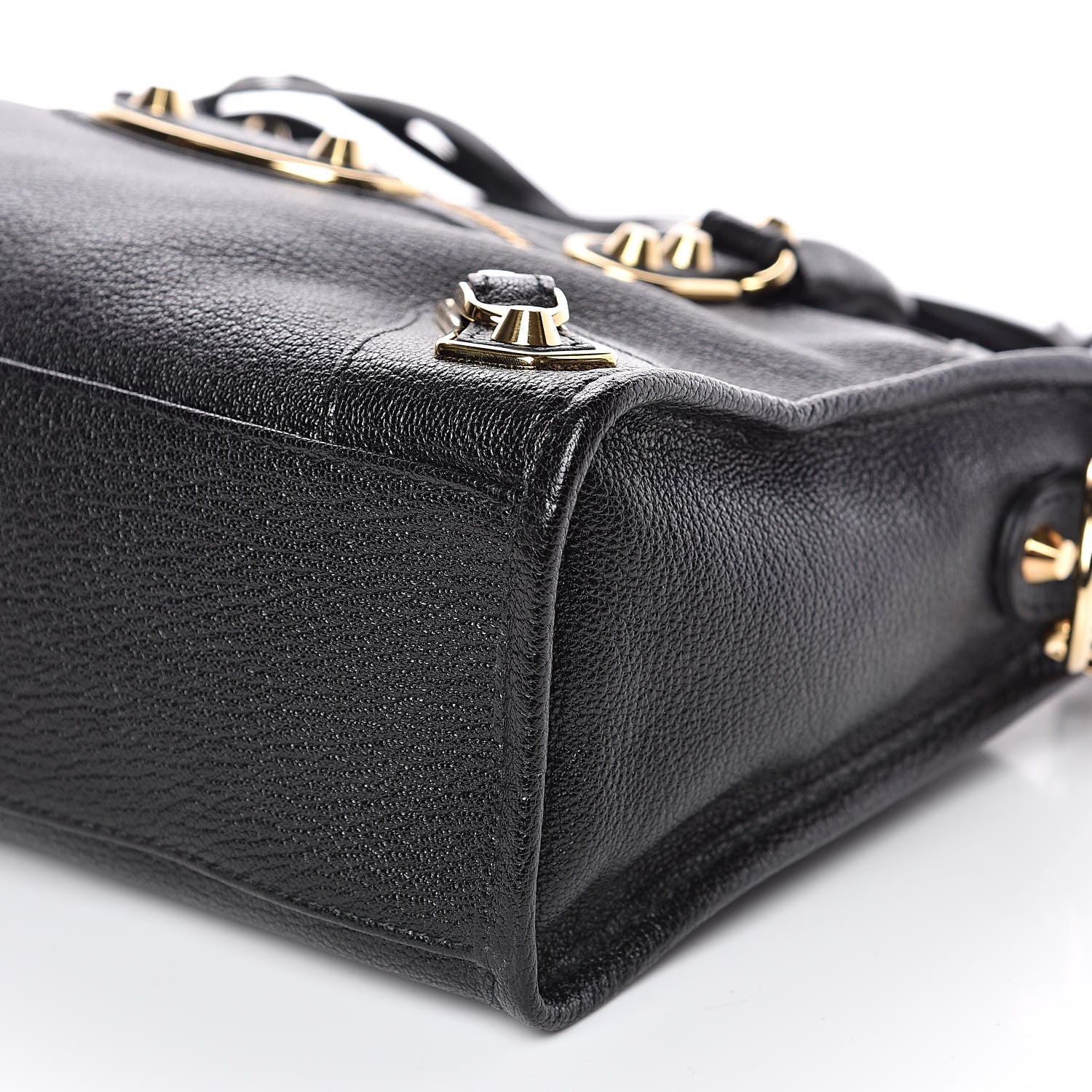 Balenciaga Chevre Gold Metallic Edge Hardware S City Black 9 of 9