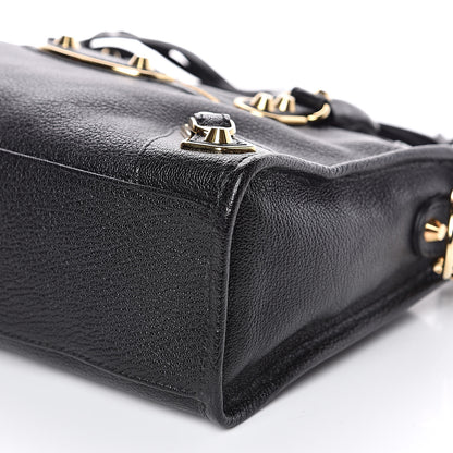 Balenciaga Chevre Gold Metallic Edge Hardware S City Black 9 of 9