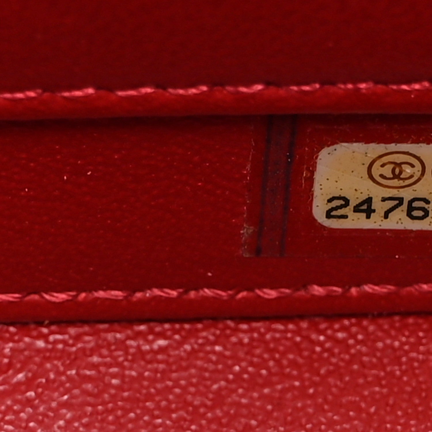 Chanel Caviar Quilted Small CC Filigree Vanity Case Red 7 of 10