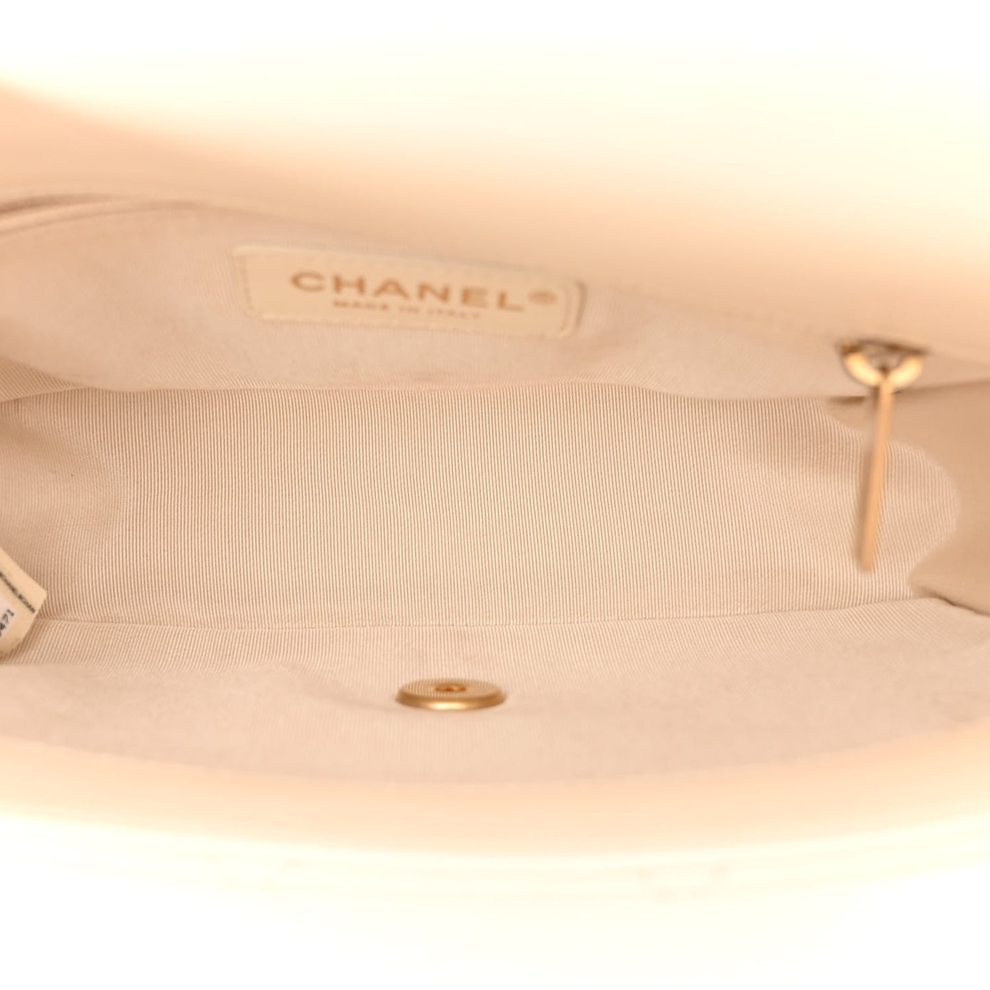 Lambskin Quilted CC Coin Flap Bag White