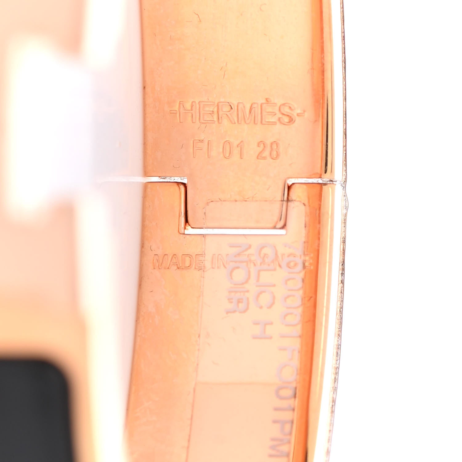 Hermes Enamel Narrow Clic Clac H Bracelet PM Black 4 of 8