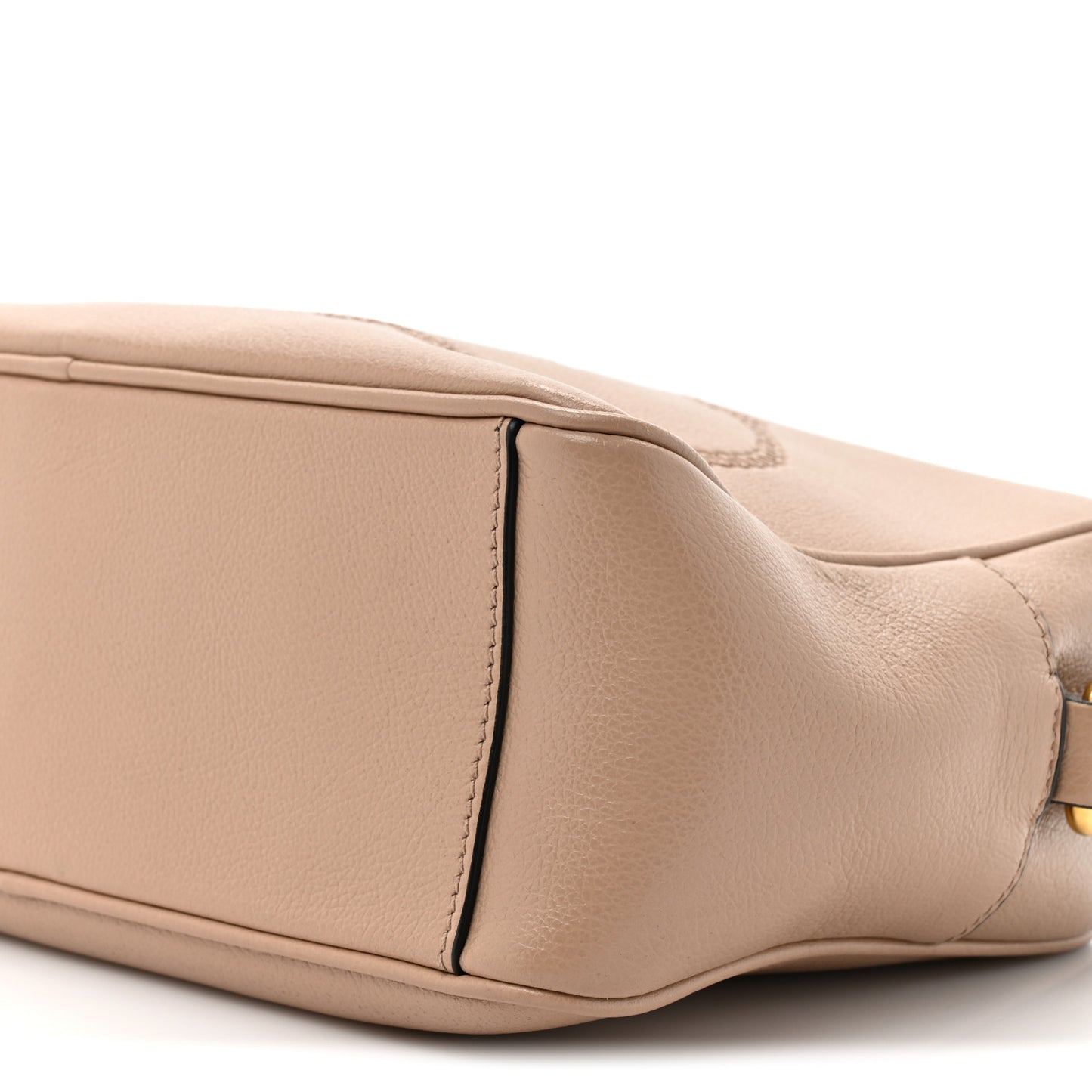 Glace Calfskin Embossed Logo Crossbody Cammeo