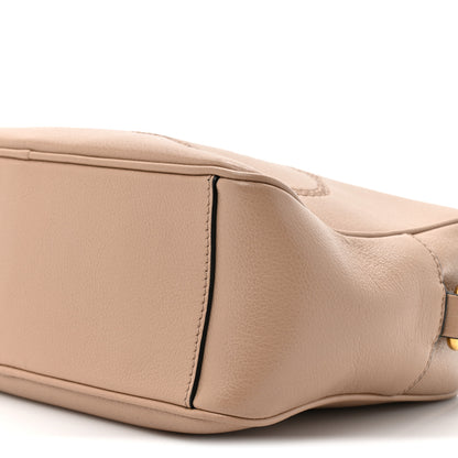 Prada Glace Calfskin Embossed Logo Crossbody Cammeo 8 of 9