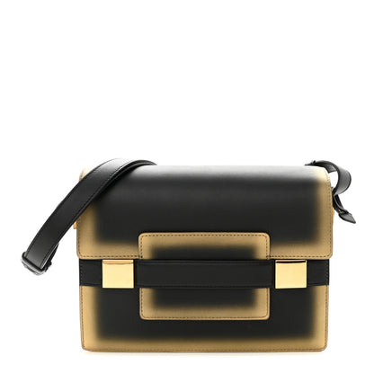 Delvaux Metallic Calfskin Ombre PM Madame Shoulder Bag Black Gold 1 of 14