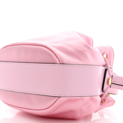 Versace Satin Medusa Drawstring Bucket Bag Pink 10 of 11