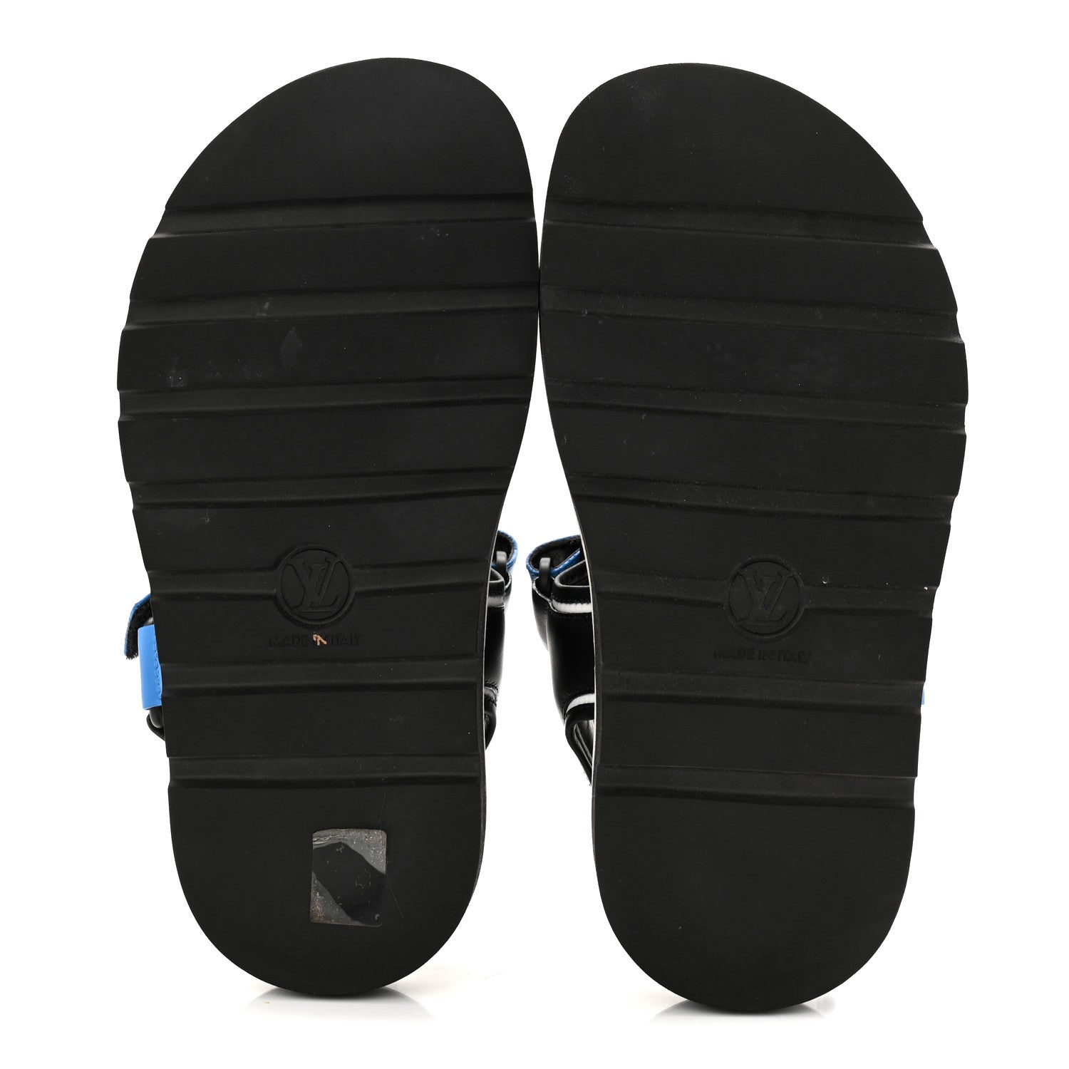 Louis Vuitton Calfskin Monogram Pool Pillow Flat Comfort Sandals 38 Blue 6 of 11