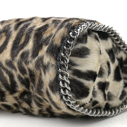 Stella McCartney Faux Calf Hair Leopard Print Small Falabella Tote Brown 10 of 10