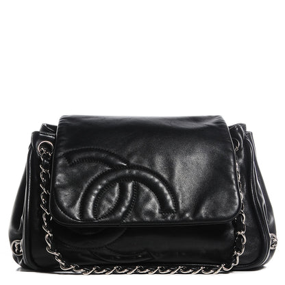 Chanel Calfskin Diagonal Ligne Flap Black 1 of 8