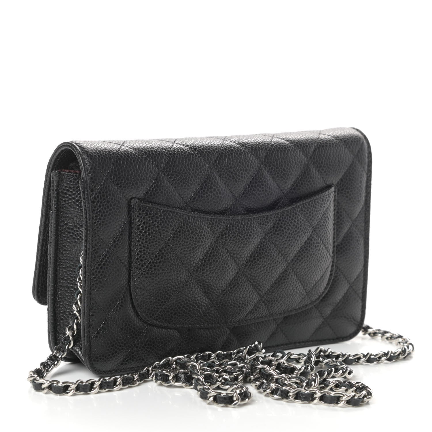 Chanel Caviar Quilted Wallet On Chain WOC Black 3 of 10