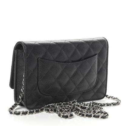 Chanel Caviar Quilted Wallet On Chain WOC Black 3 of 10