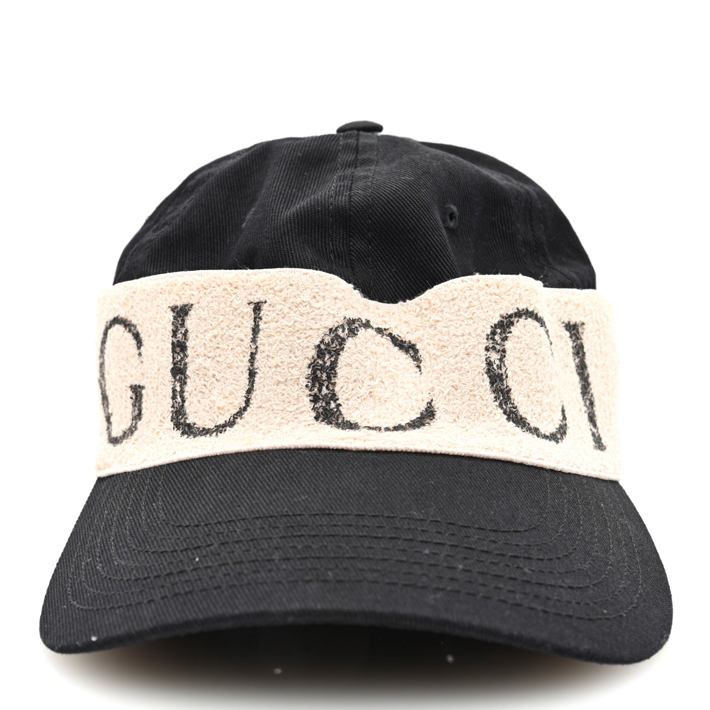 Gabardine Gucci Headband Baseball Hat XS Black