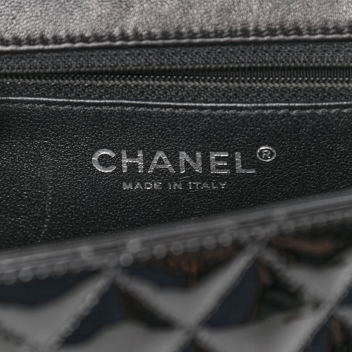 Chanel Lambskin Patent Classic Twist Crescent Flap Bag Black 6 of 12